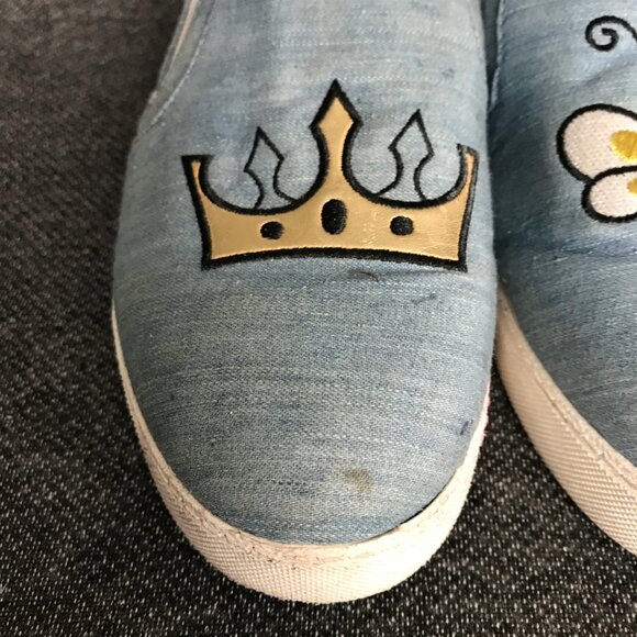 Circus Sam Edelman Blue Slip On Sneakers Womens 8.5 Queen Bee Charlie Crown Flat - Picture 5 of 10